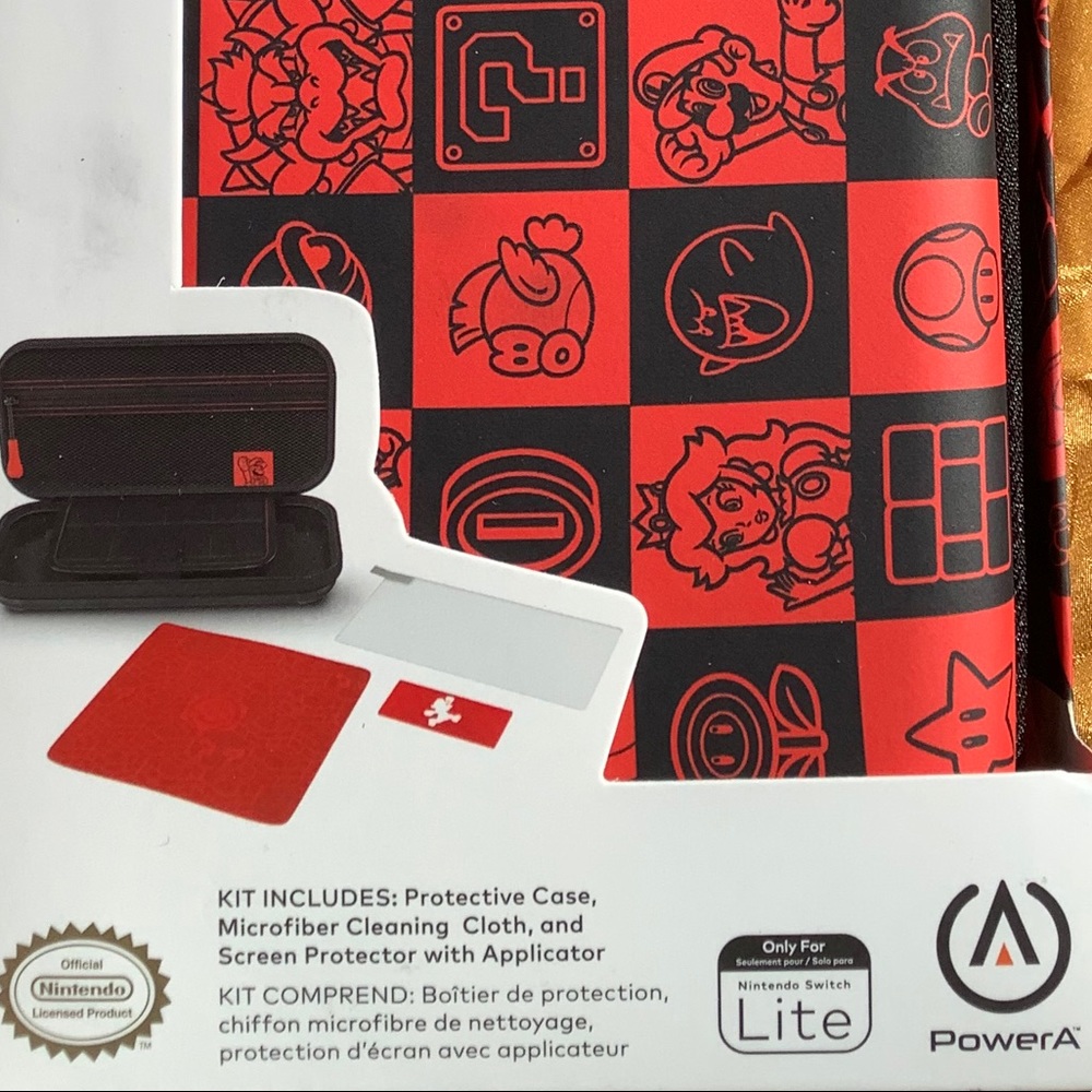 Protection Case Kit Switch Lite Mario Checkerboard - Picture 7 of 8